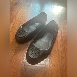 Tory Burch Black on Black Ballet Flats! Size 11